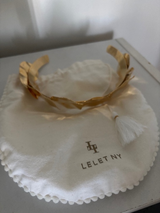 Lelet NY gold headband main image 2